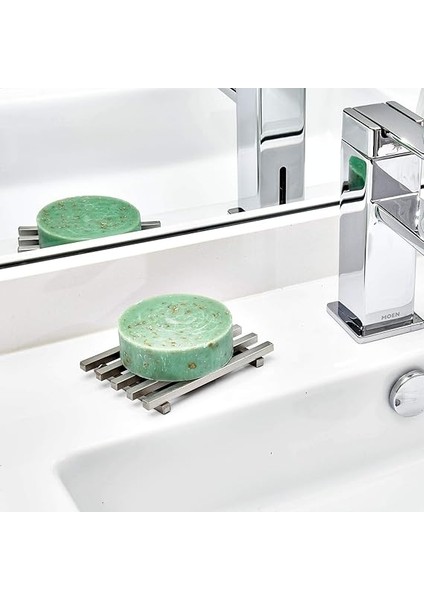 Kyoto Sabunluk, Paslanmaz Çelik, Izgara Tasarımlı Sabunluk, Mat Gümüş Renkli fiyatları