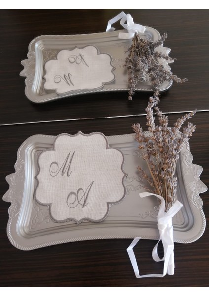 Kişiye Özel Harf Nakışlı Söz&nişan Mendili, Tepsi Örtüsü, Damat Kahve Peçetesi indirimleri