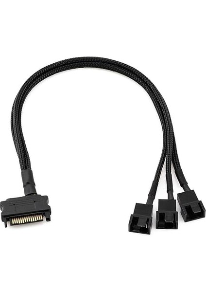 Plus PX-4597 Psu Sata Power To Fan Çevirici 3 Port Y Pin Pwm Çoklayıcı Splitter Fan Kablosu modelleri