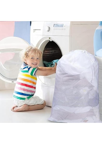 Home Çamaşır Yıkama Filesi: Dayanıklı ve Koruyucu Çamaşır Torbası, Hassas Giysiler Için Mükemmel Koruma, Perde Yıkama Filesi (35 x 45) indirimleri