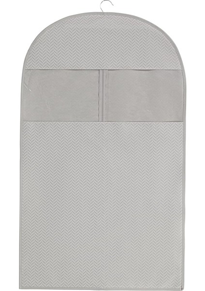 Home Textile Gri Balıksırtı Elbise Kılıfı 60 x 100 cm