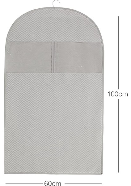 Home Textile Gri Balıksırtı Elbise Kılıfı 60 x 100 cm fiyatları