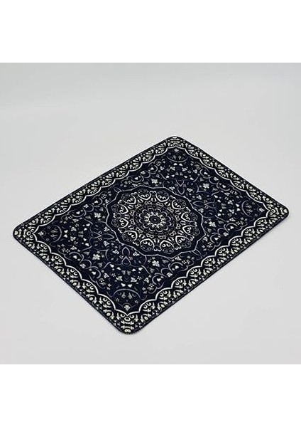 Halı Kilim Desenli Mousepad Renkli Kaymaz Kauçuk Taban 32X24CM Oyuncu/ofis Uyumlu (Lacivert) fiyatları