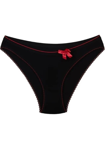 Kadın Bade Fiyonk Detaylı Bikini Külot 12'li Paket