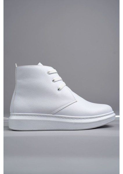 Matteo Bağcıklı Deri Erkek Günlük Spor Beyaz Bot fırsatları