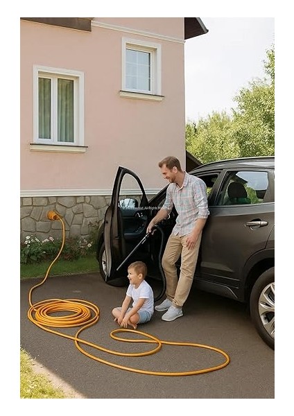 Seyyar Uzatma Kablosu, Erkek ve Dişi Fiş Kaplinli, Kapaklı Prizli, 3x2.5 Mm, Kalın Kablo, Bahçe, Şantiye, Atölye ve Dış Mekan Kullanımına Uygun, Güvenli Güç Bağlantı Kablosu (30 Metre) fırsatları