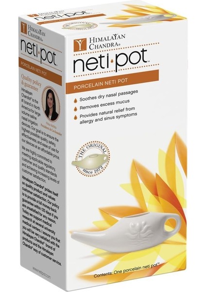 Enstitüsü Himalaya Chandra Porselen Neti Pot