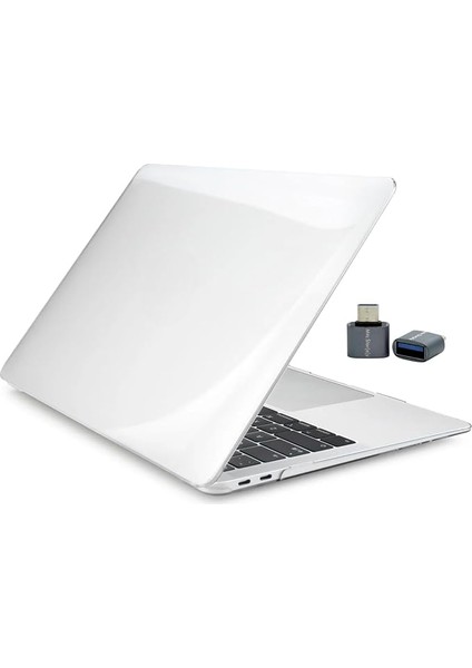 Macbook Air Kılıf 13.6 Inç M2-M3-M4 Çip Uyumlu A2681 A3113 A3240 | Kristal Sert Koruma Kılıfı | Hafif Ince Tasarım, Çizilmeye Dayanıklı, Parlak Kapak Şeffaf