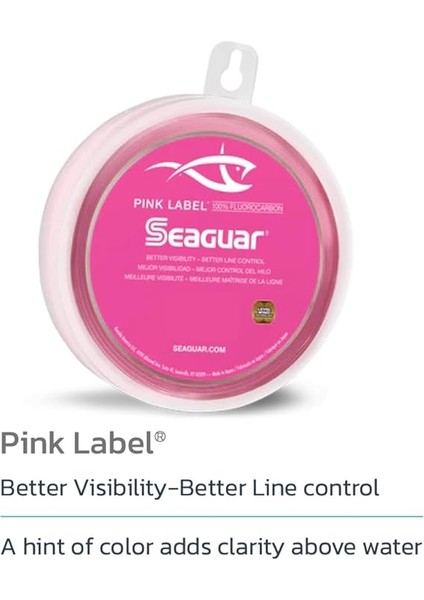 YD./36KG.) - Seaguar Pink Label 100% Fluorocarbon Leader fiyatları