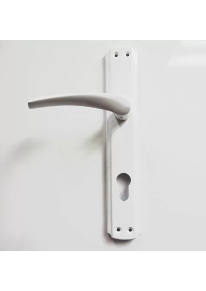 Altyapılı Beyaz Pvc Doğrama Yaylı Oda Kapısı Kolu Seti Süper Sağlam-Türk Malı-8 Yıl Garanti