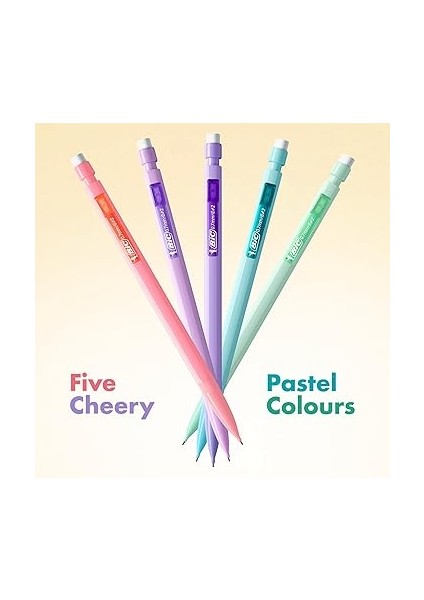 Matic Pastel 0.7 Uçlu Versatil Kalem 10'lu Poşet, 5 Farklı Pastel Renk, 3 Adet 0.7 Hb Uç Ile, Kolayca Silinir modelleri