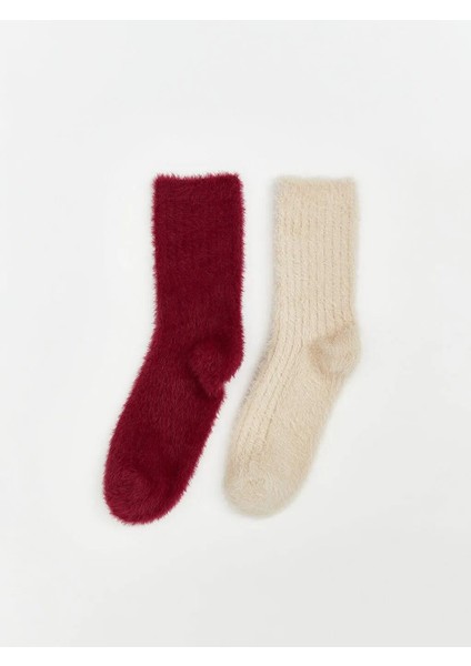 Kadın Pelüş Soket Çorap 2'li (W5) fiyatları