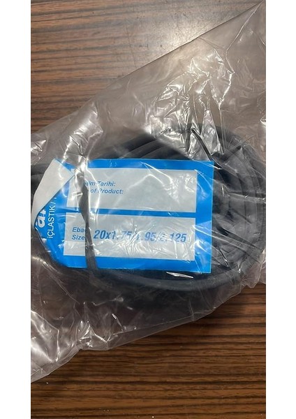 Bisiklet Iç Lastiği, 20X1.75/1.95/2.125 Ebat, Siyah