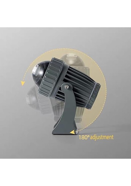 Işın Spot Işığı, Döndürme Dış Mekan Rotasyon Spotu, IP66 Su Geçirmez Zemin Manzara Işıkları, Dar Işın Duvar Yıkayıcı Spot Işıkları, Partiler Otel Düğün Billboar, Sarı, 10 W indirimleri