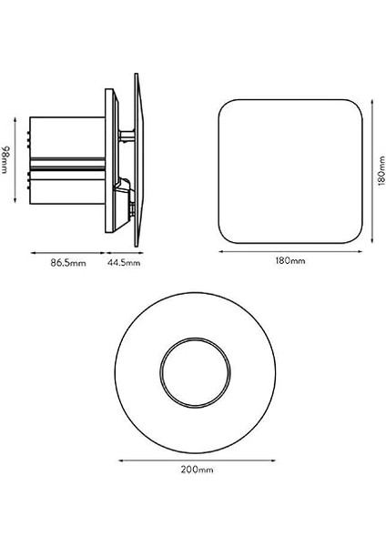 C4SR Yuvarlak ve Kare Banyo Fanı fırsatları