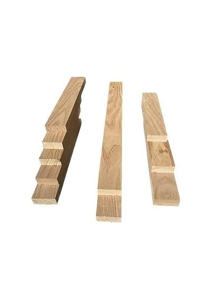Ağacından Tekli Planyalanmış Ahşap Isteğe Göre Şekillendirilip Kullanılabilen Tahta Çıtalar ve Latalar