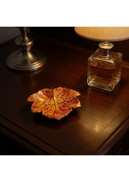 Sonbahar Yaprağı Formlu Dekoratif Tabak – 15 cm x 13,5 cm modelleri