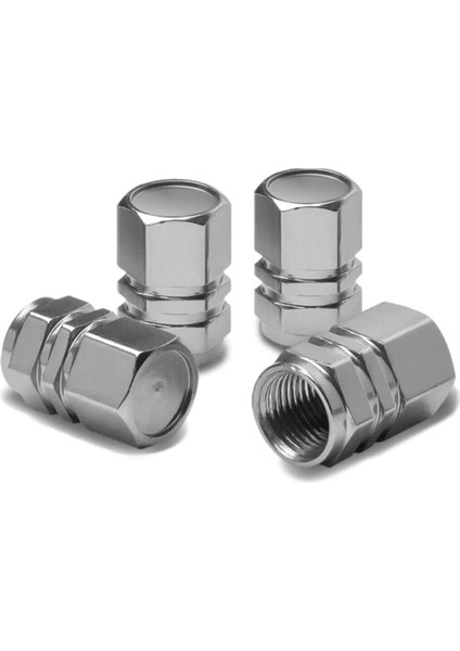 Hexagon Sibop Kapağı 4'lü Set Gümüş