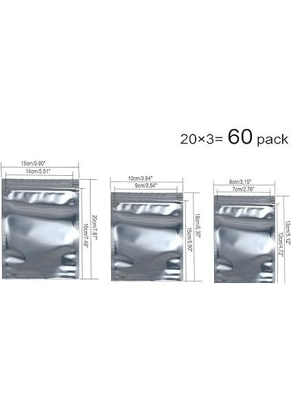 60 Adet Antistatik Tekrar Kapatılabilir Torba, Esd Antistatik Koruma Için Ziplock Çanta Yarı Saydam SSD HDD Elektronik Cihaz Için Tekrar Kullanılabilir 15 x 20 cm 8 x 13 cm 10 x 16 cm fiyatları