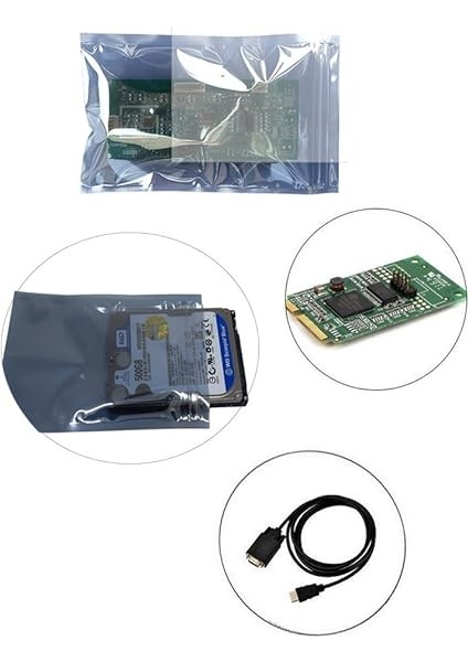 60 Adet Antistatik Tekrar Kapatılabilir Torba, Esd Antistatik Koruma Için Ziplock Çanta Yarı Saydam SSD HDD Elektronik Cihaz Için Tekrar Kullanılabilir 15 x 20 cm 8 x 13 cm 10 x 16 cm indirimleri