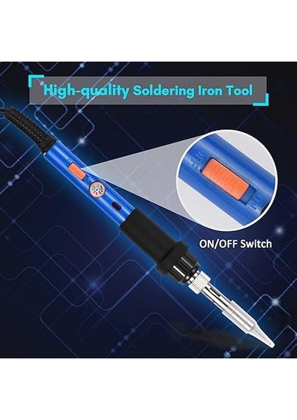 Taşınabilir Lehimleme Demiri Seti 60W Ayarlanabilir Sıcaklık Elektrikli Lehimleme Demiri Kalemi 15 Adet Lehim Seti Kaynak Aleti fiyatları