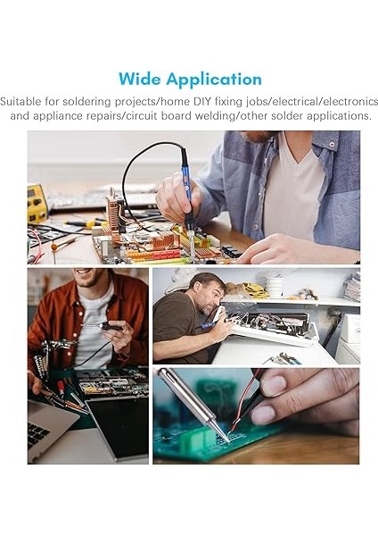 Taşınabilir Lehimleme Demiri Seti 60W Ayarlanabilir Sıcaklık Elektrikli Lehimleme Demiri Kalemi 15 Adet Lehim Seti Kaynak Aleti indirimleri