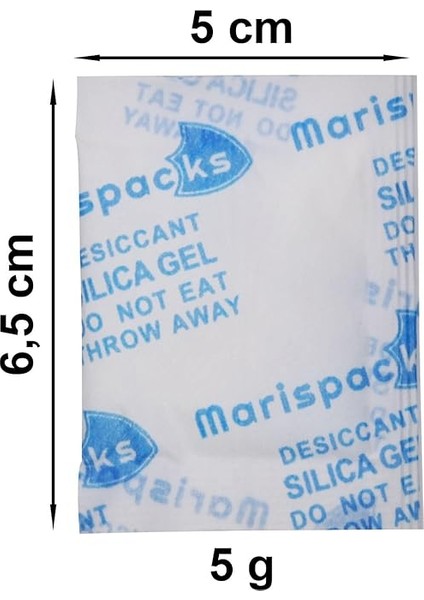 5 G x 50 Adet Silikajel Nem Alıcı Paket (Nonwoven, Aluminyum Doypack Ambalajda) fiyatları