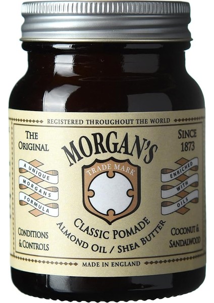 Classic Almond Oil-Shea Butter - Orta Tutuş Doğal Parlak Pomad (Cream Label) 100GR