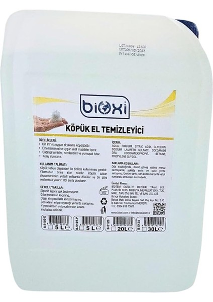 Foam Köpük Sabun 5 Lt
