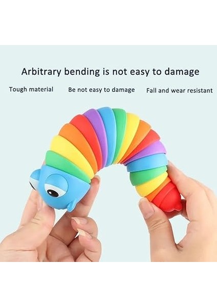 E-Ticaret Eğlenceli Emekleme,eklemli Esnek Tırtıl Duyusal Stres Giderici Esnek El Oyuncağı Interaktif Bebek ve Çocuk Oyuncağı modelleri