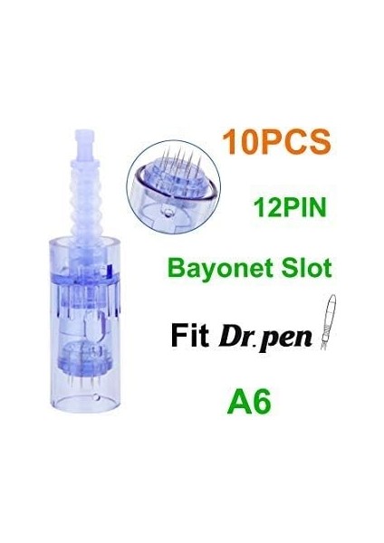 Ultima A6 12 Pimli Kartuşlar, Tek Kullanımlık Yedek Parçalar (10 Adet) 0.25MM