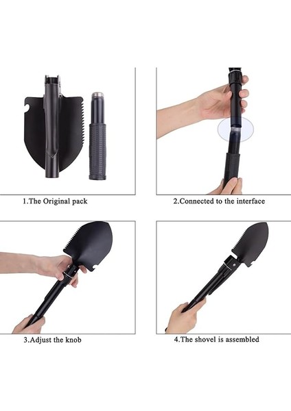 Çok Fonksiyonlu Katlanır Kürek, Pusulalı Çelik Mini Kürek, Şişe Açacağı ve Taşıma Çantası, Yürüyüş, Kamp, Bahçe Işleri, Hayatta Kalma, Balıkçılık, Sırt Çantasıyla Seyahat Için indirimleri