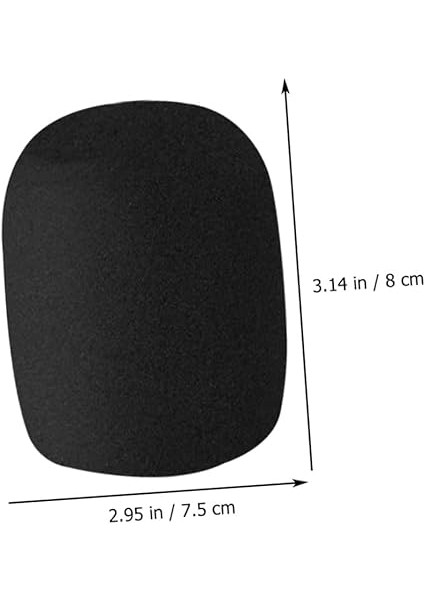 6ADET Kalın Mikrofon Süngeri Kapağı El Mikrofonu Için Toz Aksesuarı Ktv Şarkı ve Stüdyo Kullanımı Için Uygun fırsatları