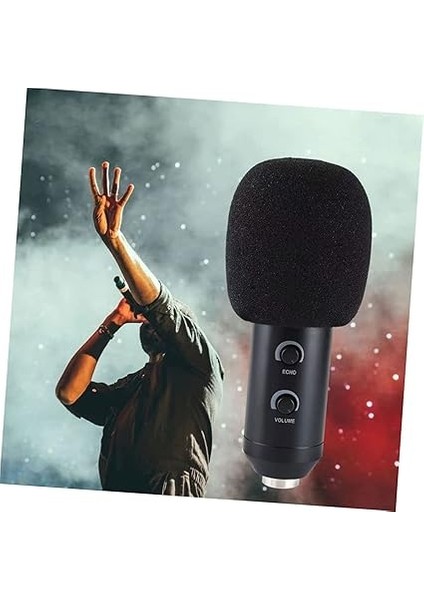 6ADET Kalın Mikrofon Süngeri Kapağı El Mikrofonu Için Toz Aksesuarı Ktv Şarkı ve Stüdyo Kullanımı Için Uygun indirimleri