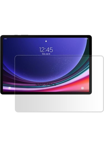 Samsung Galaxy Tab S9 Plus Mat Parmak Izi Bırakmayan Uyumlu Ekran Koruyucu Nano Esnek Cam