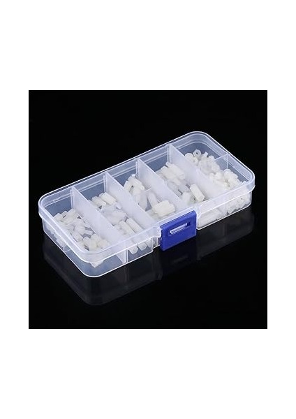 200 Adet M2.5 Naylon Erkek Kadın Hex Spacer Standoff Anakart Standoff Boş Cıvata Çeşitler Plastik Kutu ile Set fiyatları
