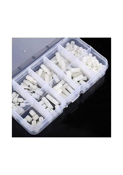 200 Adet M2.5 Naylon Erkek Kadın Hex Spacer Standoff Anakart Standoff Boş Cıvata Çeşitler Plastik Kutu ile Set indirimleri