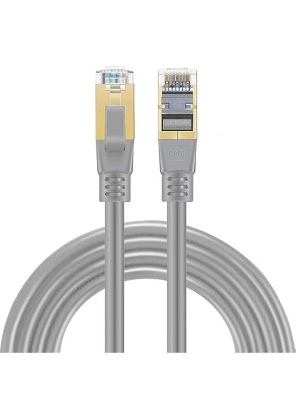 ICAT8-02G Cat8 S/ftp 40GBPS 2000MHZ High SPEED%100 Copper Network Kablo 2 Metre-Gri