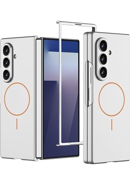 Samsung Galaxy Z Fold 7 ile Uyumlu Kılıf Wireless Şarj Özellikli Kıpta M-Safe Kapak, [ Tam Uyumlu, Kaliteli, Katlanabilir ], Gri fiyatları