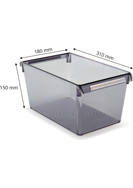 M-E27-30-25 Düzenleyici Raf, 310X180X150 Mm, Şeffaf Siyah indirimleri