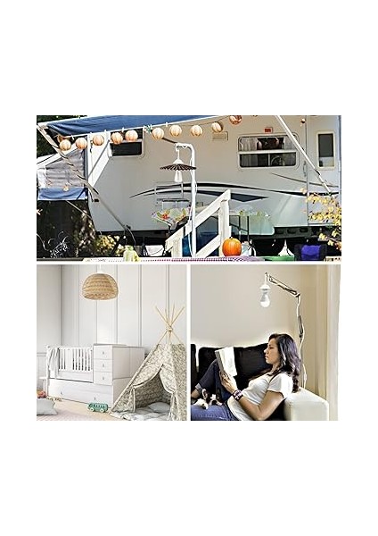 Beyaz 3 Metre Kablolu Tesisat Aydınlatma Sarkıt Tesisat Duy E27 Aç Kapa Anahtarlı Fişli Rakorlu indirimleri