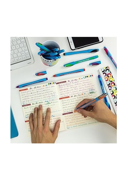 Slider Memo Xb Tükenmez Kalem (Kapaklı, Çizgi Kalınlığı: Xb) Mavi indirimleri