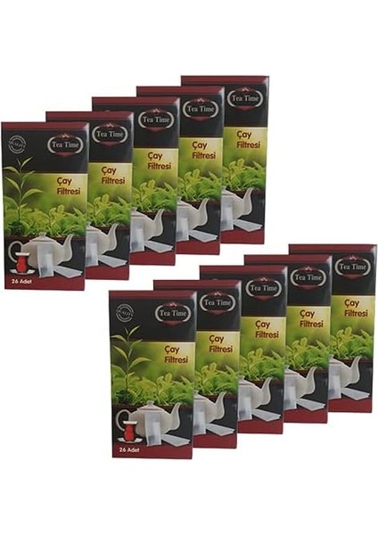 tea time çay filtresi büyük boy (260 adet filtre-poşet)