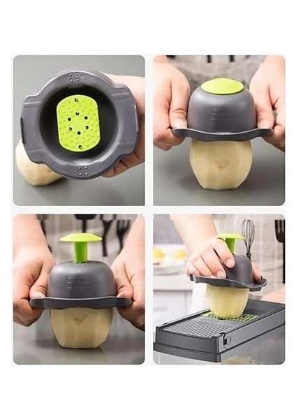 Doğrayıcı, Pratik Sebze Dilimleyici Hızlı ve Kolay Sebze Dilimleyici, Çok Amaçlı Sebze Dilimleyici ve Rendesi, 11 Başlıklı Dilimyeci, Patates Dilimyeci, En Pratik Mutfak Aparatı fırsatları