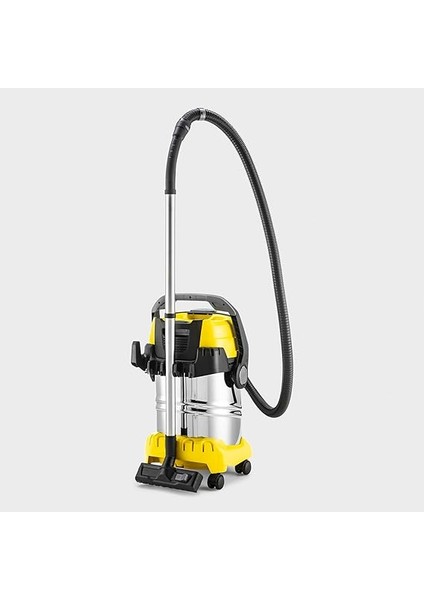 Islak/kuru Süpürge Wd 6 P S V-30/6/22/t, Üfleme Fonksiyonu, Güç: 1300 W, Paslanmaz Çelik Hazne: 30 L, Hortumu: 2,2 M, Priz, Alet Hortumu, Adaptör, Zemin ve Derz Başlığı Dahil, Siyah/sarı fırsatları