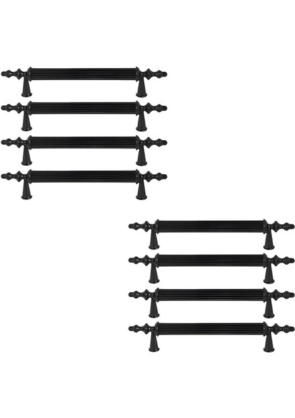 Adet Sert Plastik Polavit Siyah 96 mm Mobilya Mutfak Çekmece Dolap Dolabı Kulpu Kulbu Kulpları