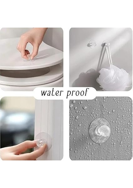 Home 4 Adet Kristal Kulplu Yapışkanlı Şeffaf Dolap Kulbu ve Askı Aparatı, Dekoratif ve Fonksiyonel, Kolay Kurulum (4) indirimleri