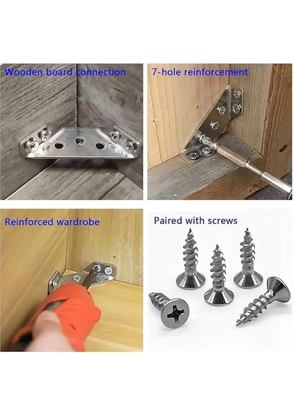 Adet Mobilya Eşya Dolap Köşe Birleştirme Duvara Sabitleyici Bağlantı Aparatı Köşebent Gönye Metal fırsatları