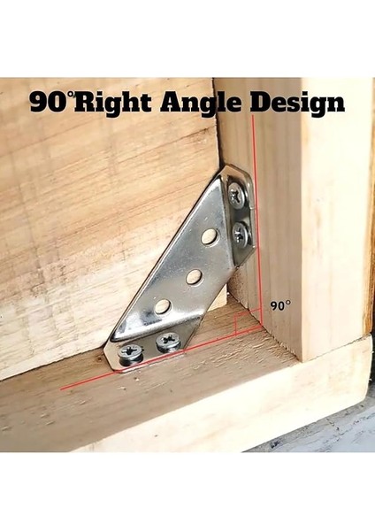 Adet Mobilya Eşya Dolap Köşe Birleştirme Duvara Sabitleyici Bağlantı Aparatı Köşebent Gönye Metal indirimleri