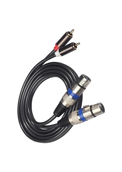 1.5m Xlr Erkek Sinyali Bağlantı Kablosu Adaptörü Kablo Kulaklıklar Için Dönüştürücü Yüksek Kaliteli ve Hi-Fi Audio Için Uygun